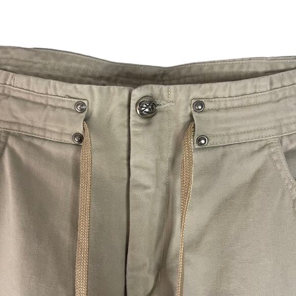 Vintage 90s‎ Juniors Size 13 Baggy Khaki Cargo Pockets Tie Pants - Picture 6 of 12
